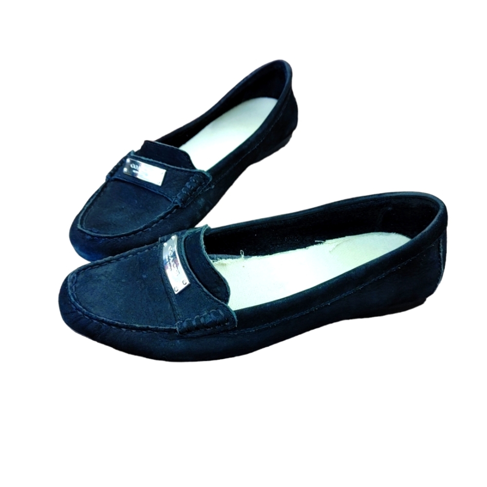 Coach Black Suede  Loafers  Size 6B